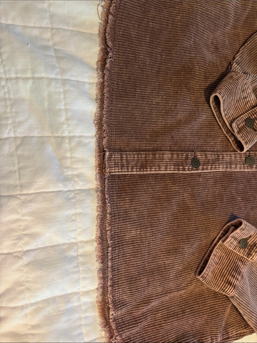 LA MIEL Brown Corduroy Shacket - Picture 3 of 5